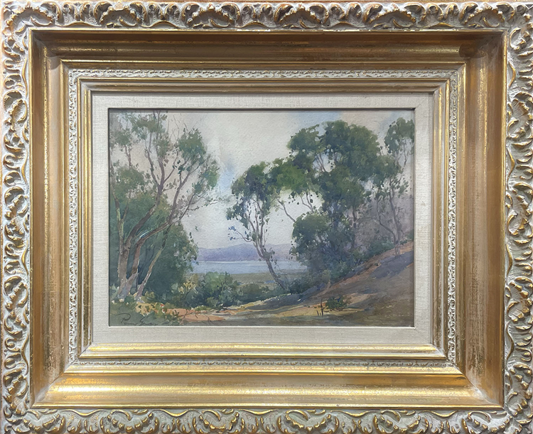 Northern California Landscape with Oaks & Water - Image 2 of 2
