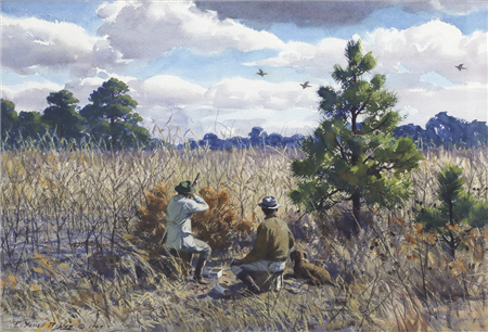 Aiden Lassell Ripley (1896-1969), Dove Shooting, 1947, Sold for a World Record $114,000