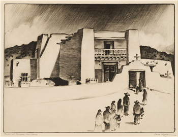 Church at Trampas, New Mexico - Image 1 of 2