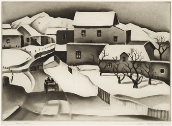 Taos in Winter - Image 1 of 2