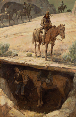 Kenneth Riley (1919-2015), Welcome Shade, 1980, oil on canvasboard, 30 X 26", SOLD: $540,000