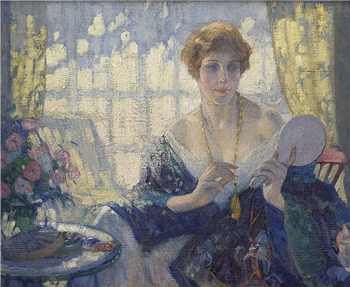 Seated Woman with a Fan - Image 1 of 2