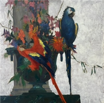Macaws at the Mission Inn