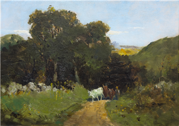 Landscape with Cattle and Figure - Image 1 of 2