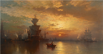 Sunset on New York Bay, 1877