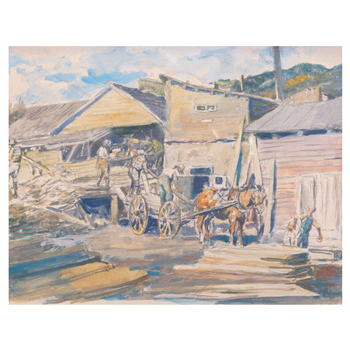 Quebec Sawmill by George Hand Wright - Image 1 of 4
