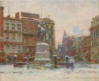 Union Square, Winter (Washington Monument)