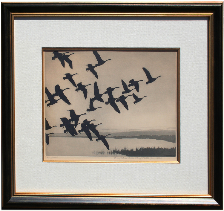 Dawn at Currituck, Geese in Flight - Image 2 of 2