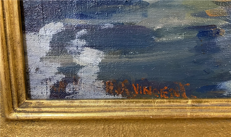 Harbor Scene with Boats & Fishermen - Image 3 of 4