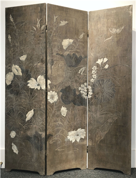 Floral Folding Screen