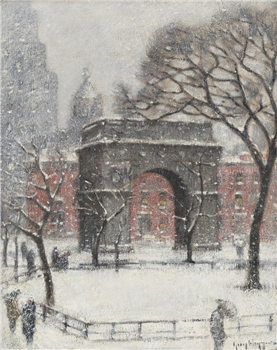 The Washington Arch, Winter