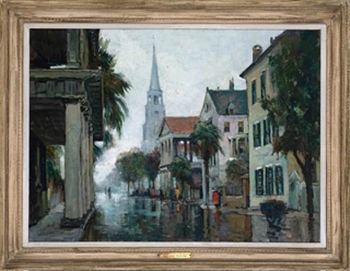 Meeting Street in the Rain