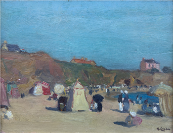 Crowded Beach, Brittany, France