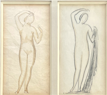 2 Drawings for Sculpture - Image 1 of 3