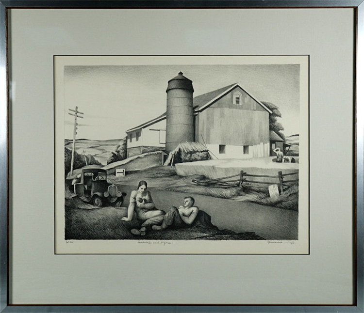 Landscape with Figures - Image 4 of 4