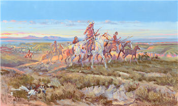 Indians Moving Camp