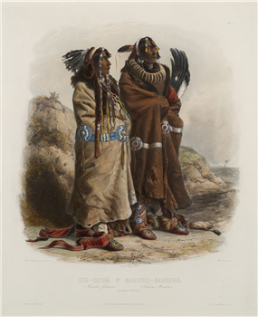 Sih-Chida and Mahchsi-Karehde - Mandan Indians - Image 1 of 2