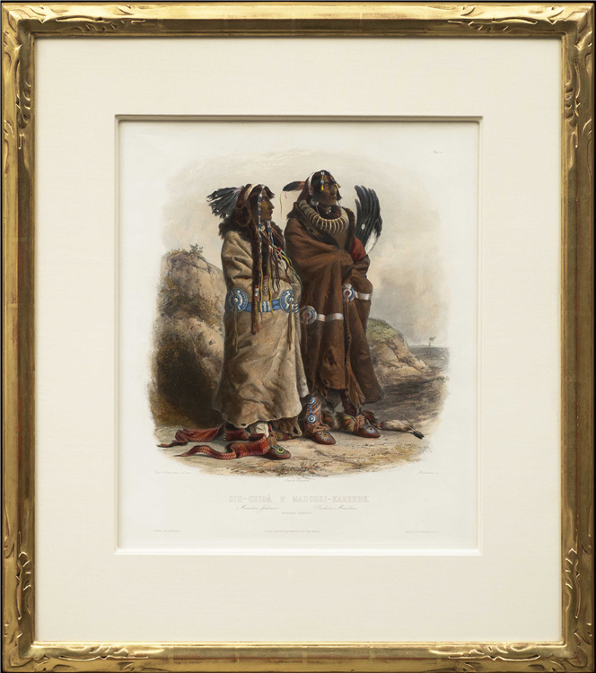 Sih-Chida and Mahchsi-Karehde - Mandan Indians - Image 2 of 2