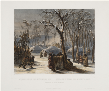 Winter Village of the Minatarres - Image 1 of 2