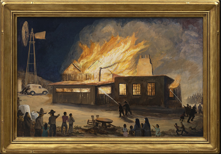 Fire at Bustos Midway Cash Store at Pecos, New Mexico - Image 2 of 2