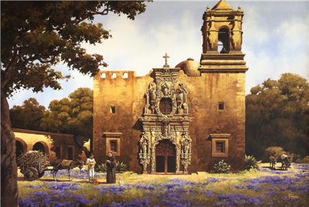 San Juan Mission by Luis Fuentes
