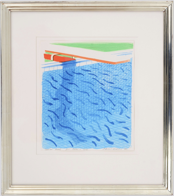 Pool Made with Paper and Blue Ink for Book - Image 2 of 4