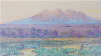 Sierra Blanca at Sunset - San Luis Valley