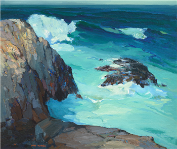 "Seascape and Rocks, Point Lobos" - Image 1 of 2