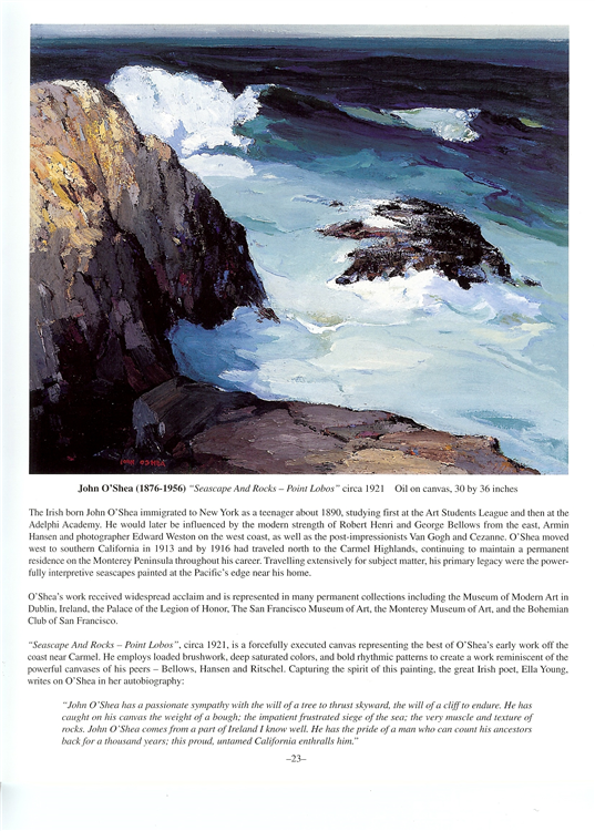 "Seascape and Rocks, Point Lobos" - Image 2 of 2