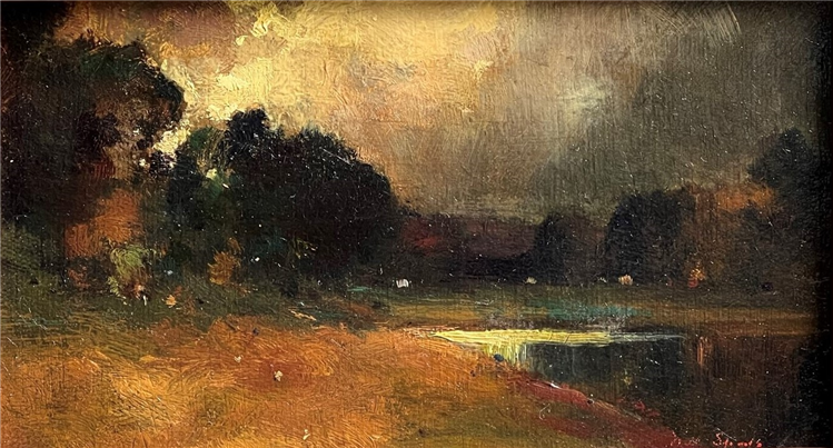 "Moonlit Landscape" - Monterey - Image 2 of 2