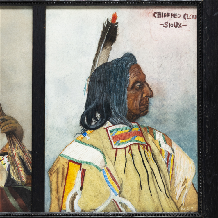 "Chief Red Cloud" by Mary Russell Farro Colton - Image 3 of 3