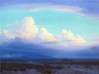 Wagon Crossing The Desert