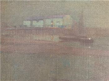 “Summer Evening”  Monterey Wharf  (Nocturne) - Image 1 of 3
