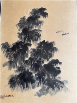 "Ships and Forest" - Image 1 of 3
