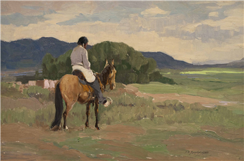 Indian on Horseback - Image 1 of 2