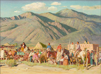 The Pueblos Await the Dancers