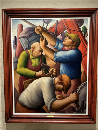 Paul Meltsner
The Builders, oil on canvas, 1935