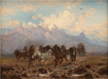 Study for Morning Valley of the Humboldt - Image 1 of 2