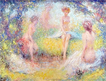 Four Nudes in a Forest - Image 1 of 2
