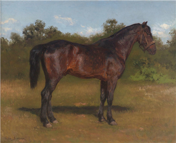 Portrait of a Dark Brown Horse - Image 1 of 2