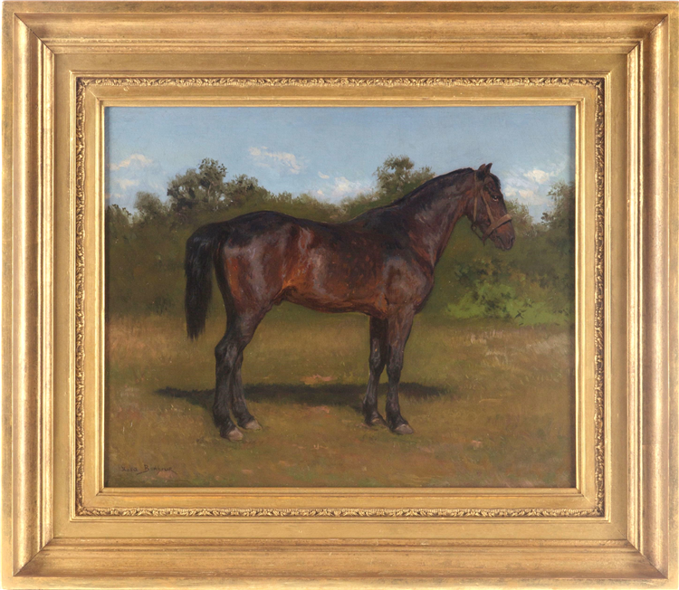 Portrait of a Dark Brown Horse - Image 2 of 2