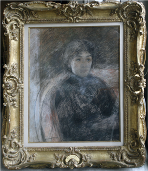 Portrait of A Woman In A Dark Dress - Image 1 of 3