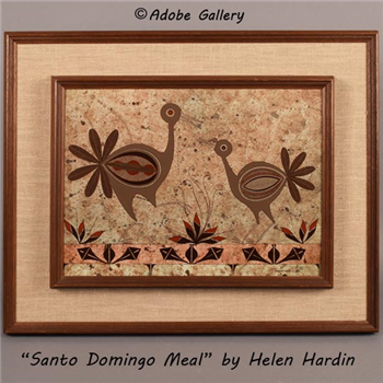 Helen Hardin Original Painting titled “Santo Domingo Meal” - Image 1 of 4