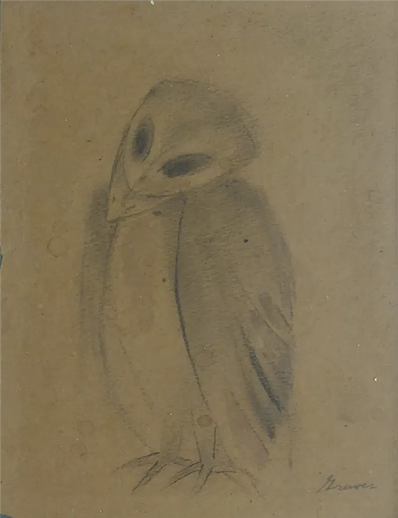 Set of 2 Masked Bird Drawings - Image 3 of 3