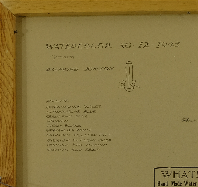 Watercolor No. 12, 1943 - Image 3 of 3