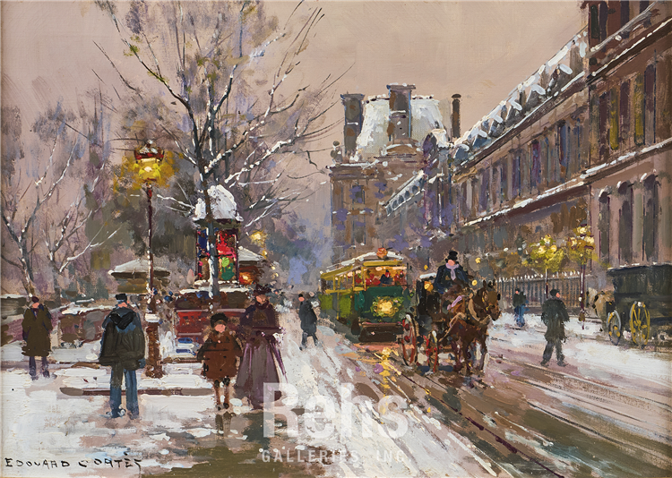 Quai de la Seine sous la neige - Image 2 of 2