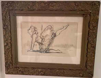 Edgar Degas, Dancer, Original Charcoal on Paper, - Image 1 of 4