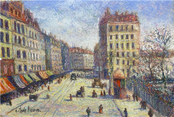Paris Street Scene, Winter - Image 1 of 2