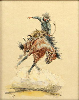 Cowboys on Horseback I