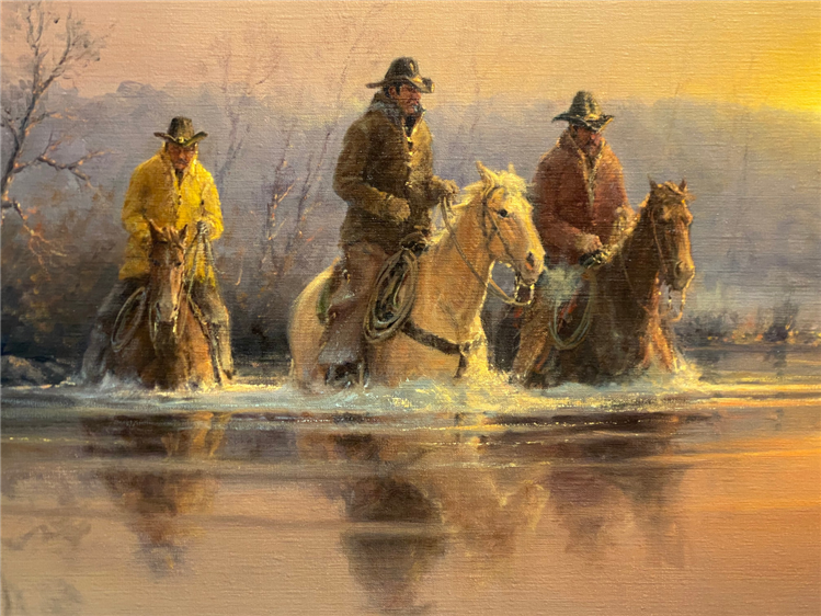 "Fording At Dusk" - Image 3 of 4